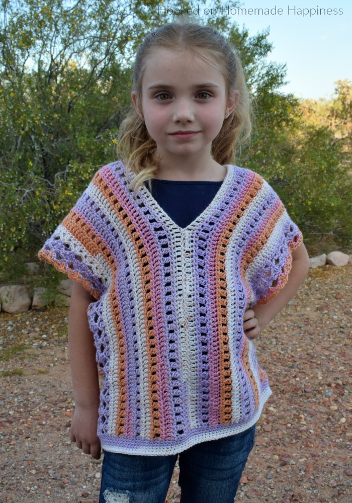 Summer Tunic Crochet Pattern - The Summer Tunic Crochet Pattern is a great lightweight, kid's summer top! But it could easily be customized for an adult, too.