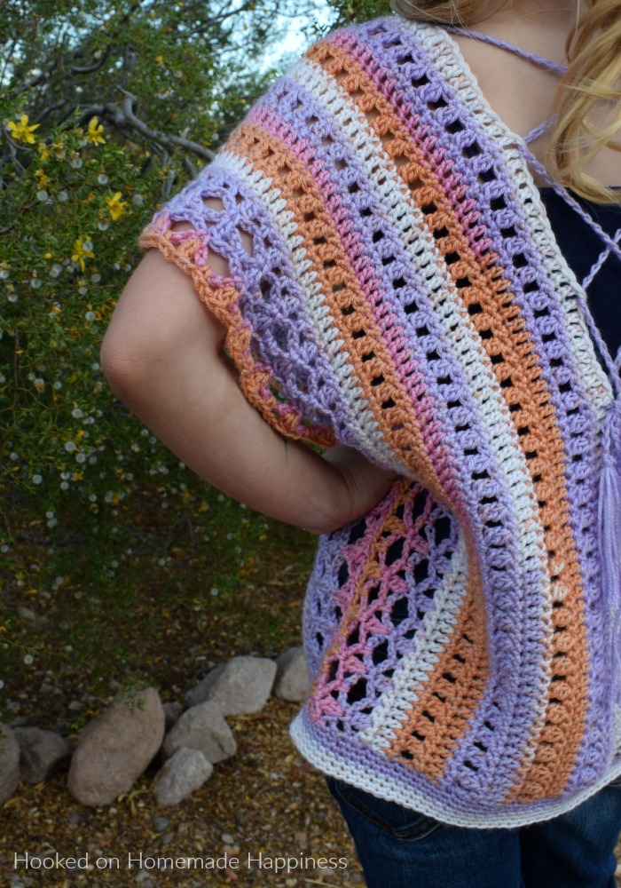 Summer Tunic Crochet Pattern - The Summer Tunic Crochet Pattern is a great lightweight, kid's summer top! But it could easily be customized for an adult, too.