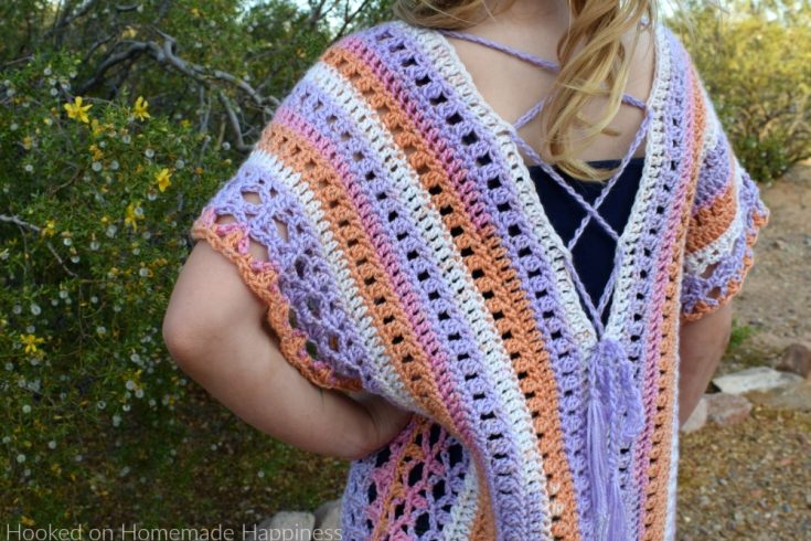 Summer Tunic Crochet Pattern - The Summer Tunic Crochet Pattern is a great lightweight, kid's summer top! But it could easily be customized for an adult, too.