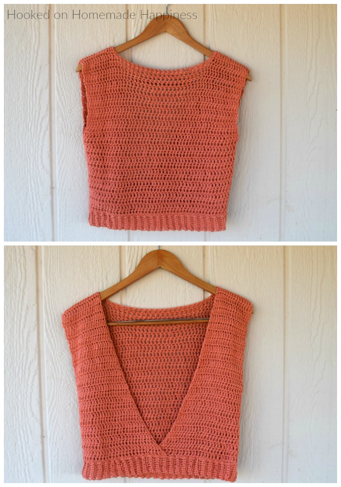 Summer Valley Crochet Top Pattern - How fun is this Summer Valley Crochet Top Pattern? The back is completely open, which makes it totally perfect for summer!