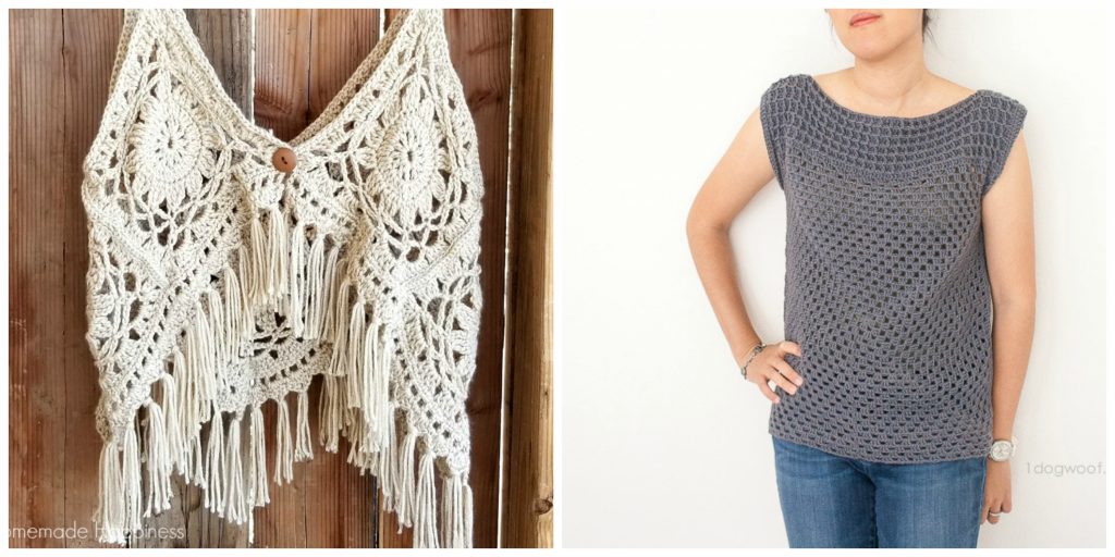 2. Granny Squared Crochet Top from. 