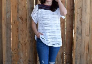 La Bonita Blouse Crochet Pattern - The La Bonita Blouse Crochet Pattern is the perfect comfy, casual top! It's light, airy, and flattering.