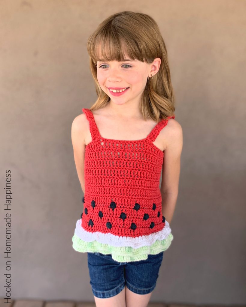 Watermelon Crochet Top - Celebrate summer in style with this cute Watermelon Crochet Tank Top!