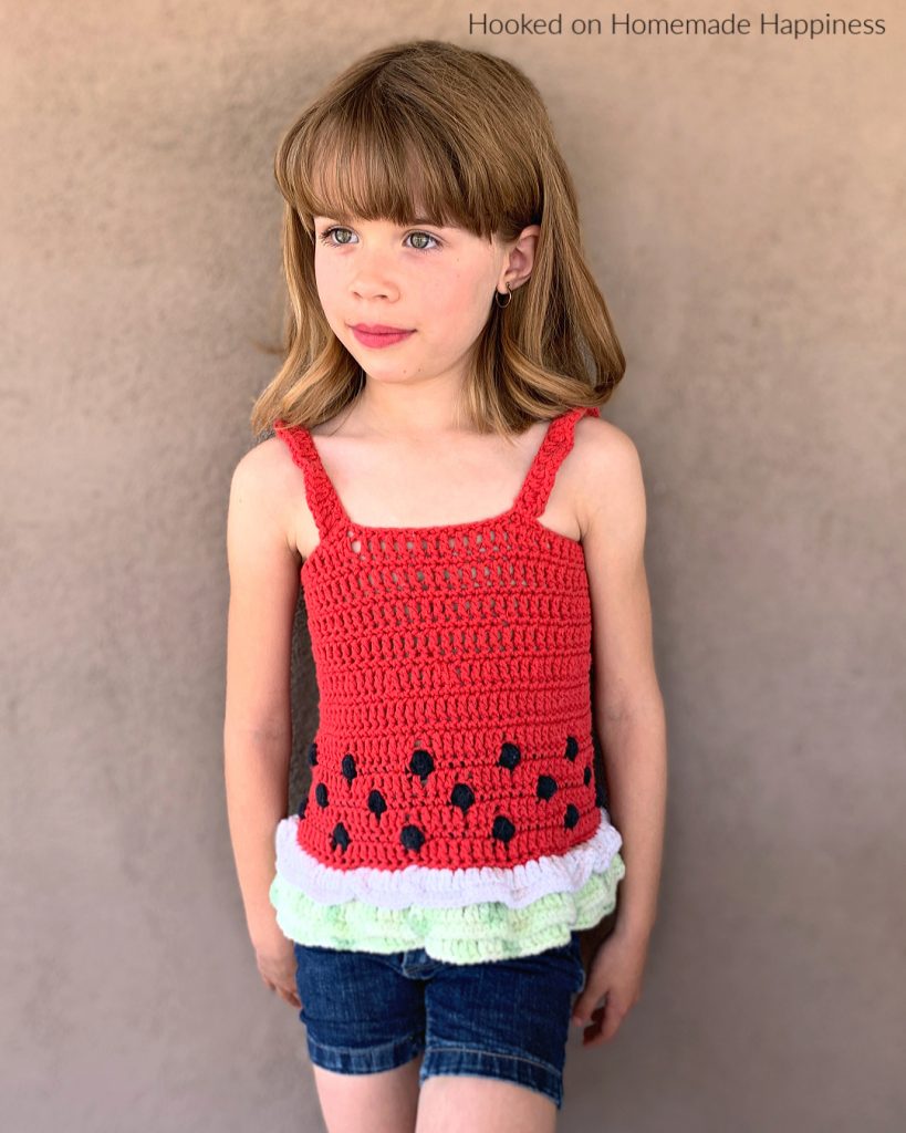 Watermelon Crochet Top - Celebrate summer in style with this cute Watermelon Crochet Tank Top!