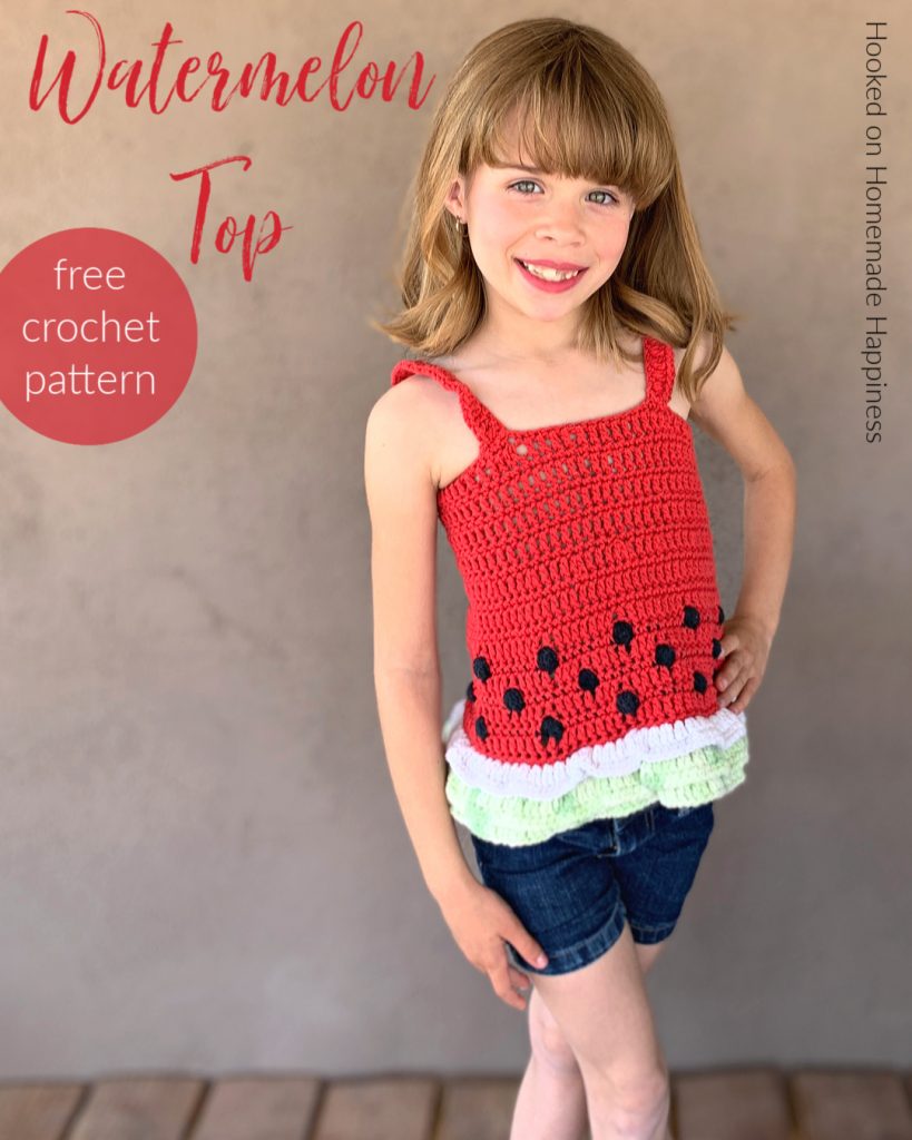 Watermelon Crochet Tank Top - Hooked on Homemade Happiness