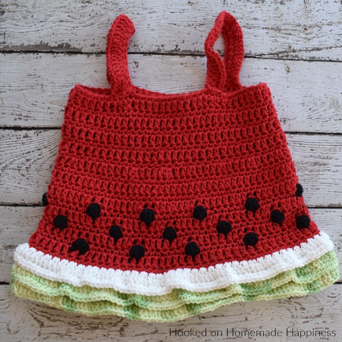 Watermelon Crochet Tank Top - Celebrate summer in style with this cute Watermelon Crochet Tank Top!