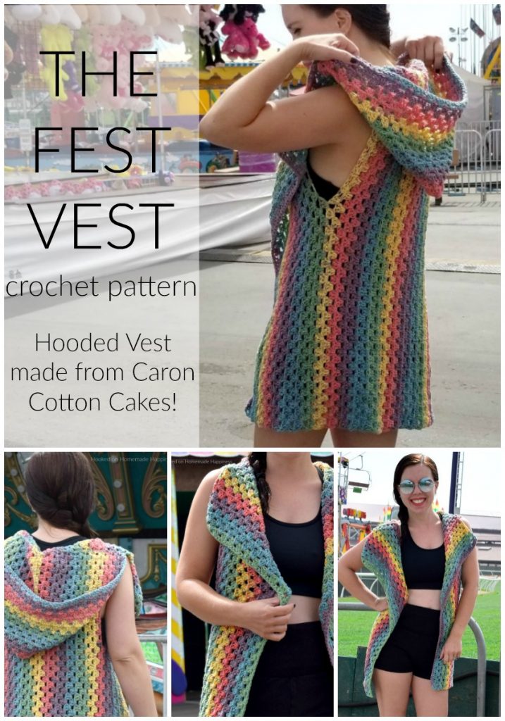 The Fest Vest Crochet Pattern - Oh. My. GOODNESS. I am so excited to share this fun, summer pattern with you! The Fest Vest Crochet Pattern is my new favorite thing to wear!