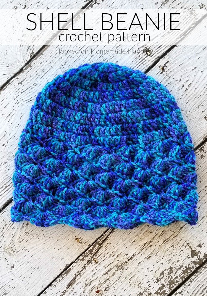 The Shell Beanie Crochet Pattern is the second pattern for the Crochet Along for a Cause! It's made to fit a child, but could easily be adjusted for an adult.