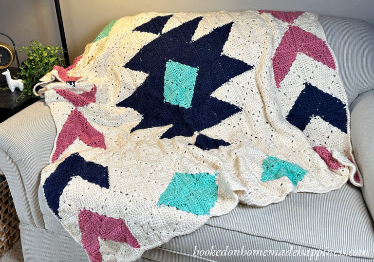 Southwest Granny Square Crochet Blanket Pattern