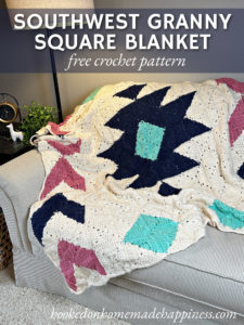 Southwest Granny Square Crochet Blanket Pattern