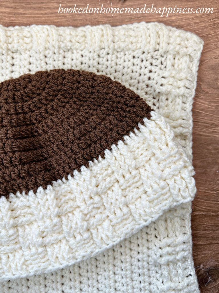 Basketweave Brim Beanie Crochet Pattern