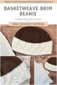 Basketweave Brim Beanie Crochet Pattern