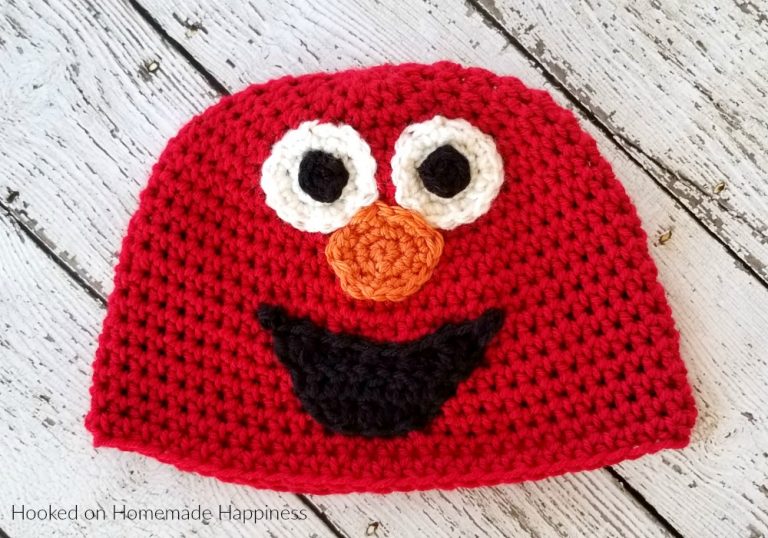 Elmo Crochet Beanie Pattern (Crochet Along for a Cause)