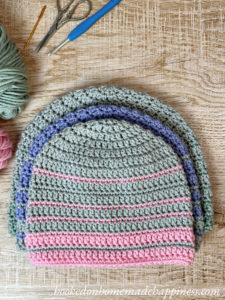 Simple Striped Beanie Crochet Pattern
