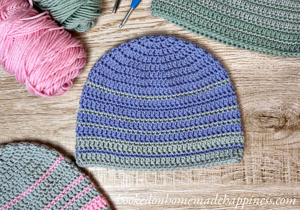 Simple Striped Beanie Crochet Pattern