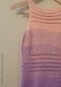 Crochet Sun Dress - Making this Crochet Sun Dress Pattern is much easier than you might think. It's 2 stitches & 2 sides sewn together. Grab you light weight 2 yarn and let's get started!