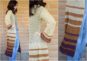 Boho Duster Cardigan Crochet Pattern - The Boho Duster Crochet Pattern is just what you need for fall! It's long, comfy, and has a fun bell at the hips and in the sleeves. #crochetpattern #freecrochetpattern