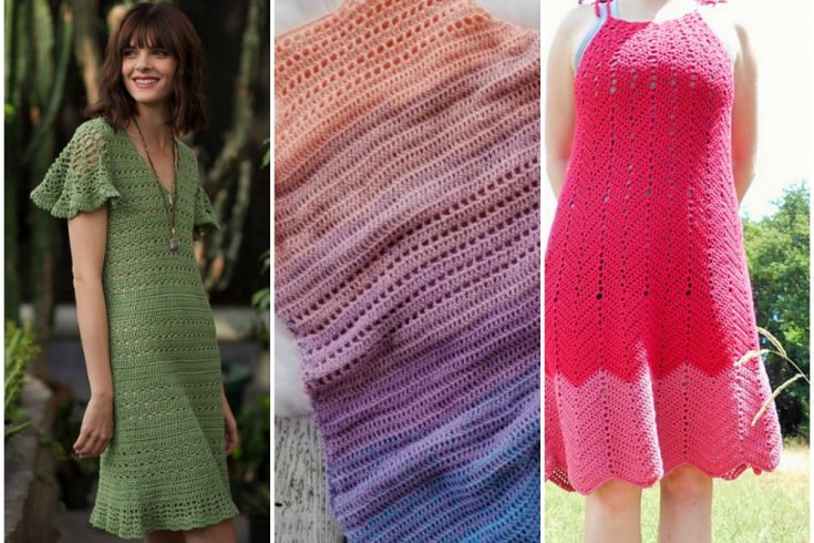 Crochet Dress Patterns - This roundup of Crochet Dress Patterns is such a fun way to crochet during the summer months! Dresses are a fun and flirty garment for the summer. #crochet #crochetpattern #crochetdress