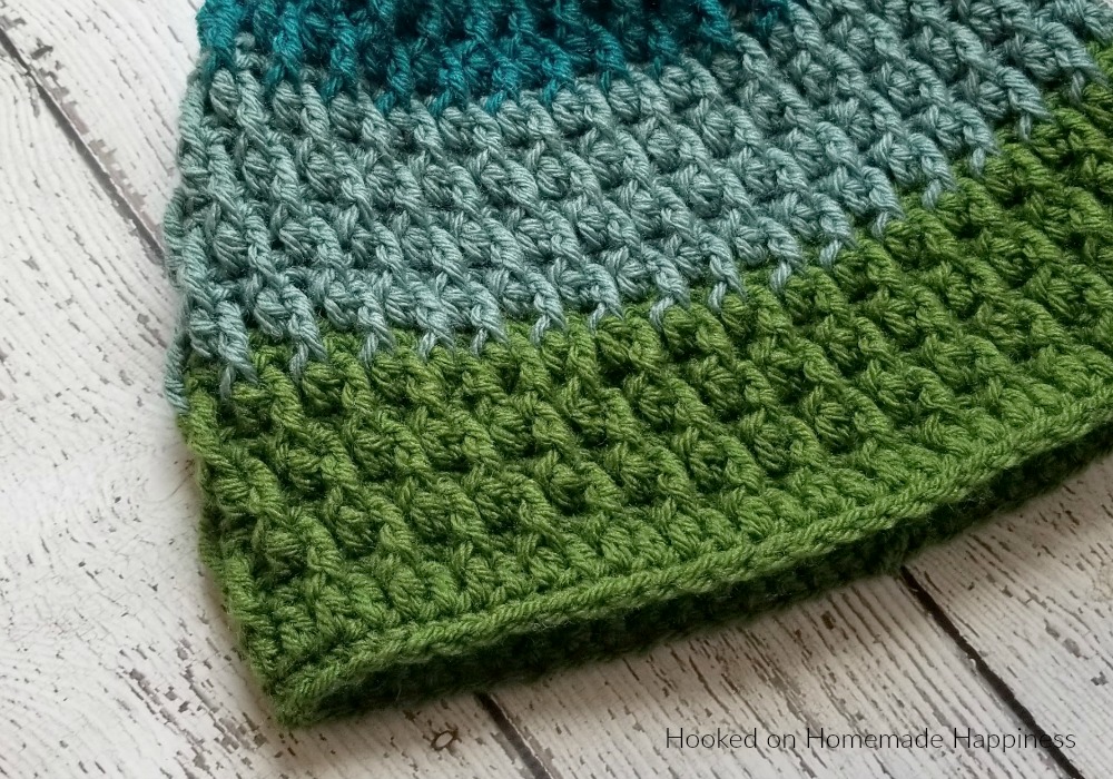 Pinetop Beanie Crochet Pattern - The Pinetop Beanie Crochet Pattern uses one of my favorite stitches... the Overlapping Post Stitch. It's creates an amazing texture for this beanie. #crochet #crochetpattern #freecrochetpattern