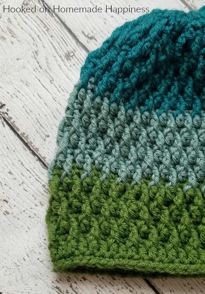 Pinetop Beanie Crochet Pattern - The Pinetop Beanie Crochet Pattern uses one of my favorite stitches... the Overlapping Post Stitch. It's creates an amazing texture for this beanie. #crochet #crochetpattern #freecrochetpattern