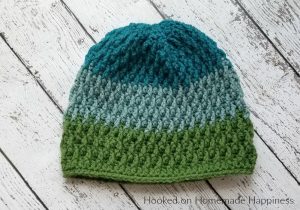 Pinetop Beanie Crochet Pattern - The Pinetop Beanie Crochet Pattern uses one of my favorite stitches... the Overlapping Post Stitch. It's creates an amazing texture for this beanie. #crochet #crochetpattern #freecrochetpattern