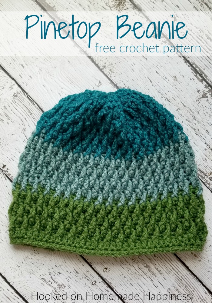 Pinetop Beanie Crochet Pattern - The Pinetop Beanie Crochet Pattern uses one of my favorite stitches... the Overlapping Post Stitch. It's creates an amazing texture for this beanie. #crochet #crochetpattern #freecrochetpattern