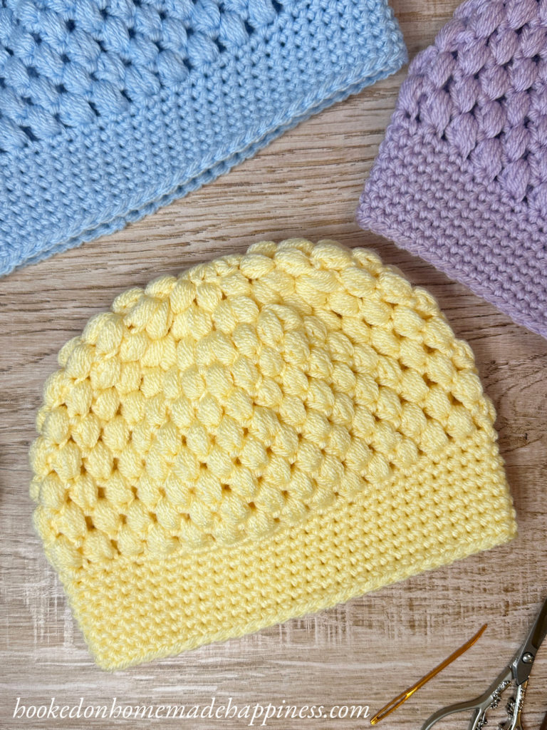 Puff Stitch Beanie Crochet Pattern