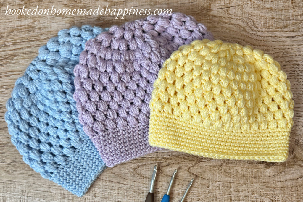 Puff Stitch Beanie Crochet Pattern