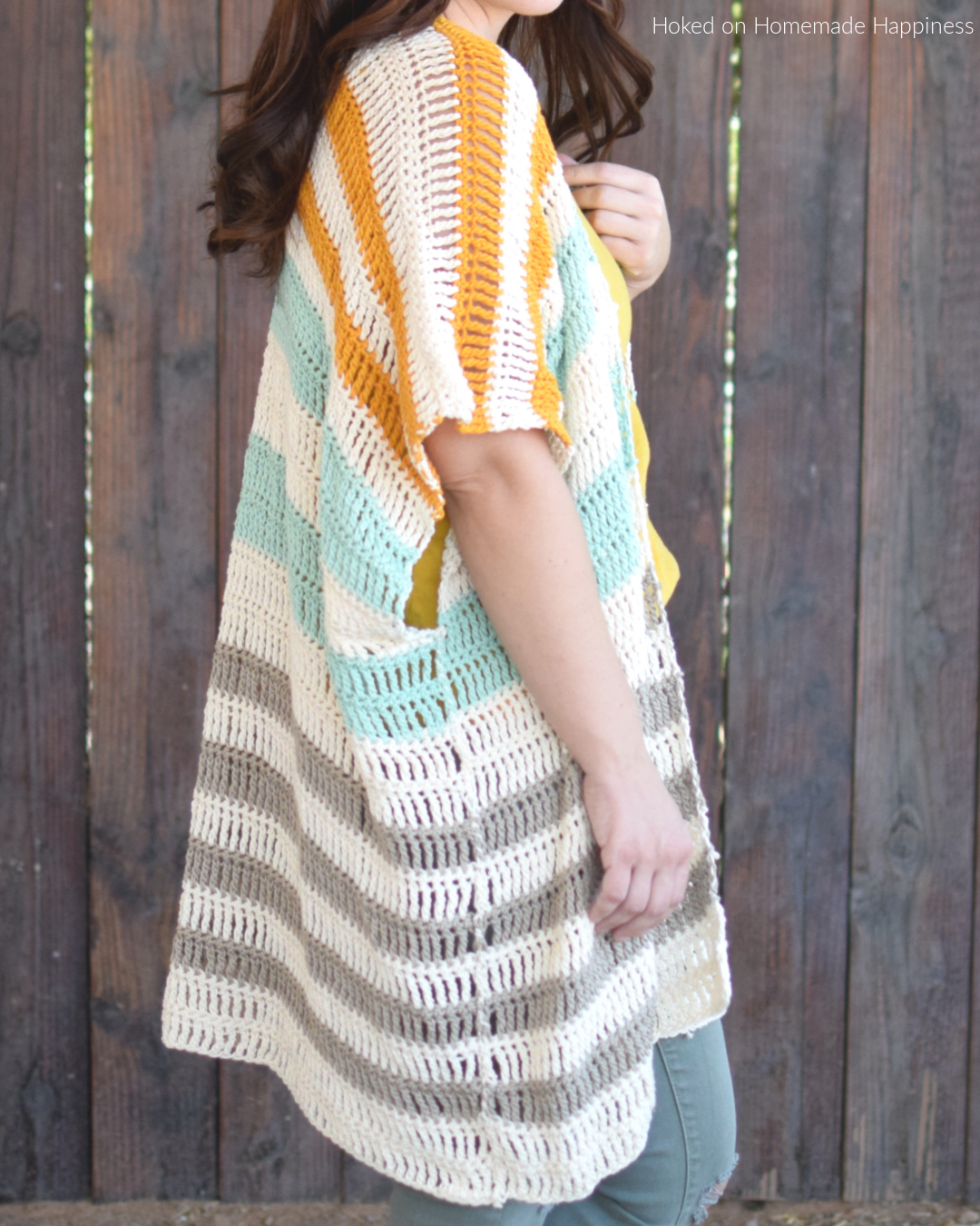 Bahama Mama Ruana Crochet Pattern Hooked on Homemade Happiness