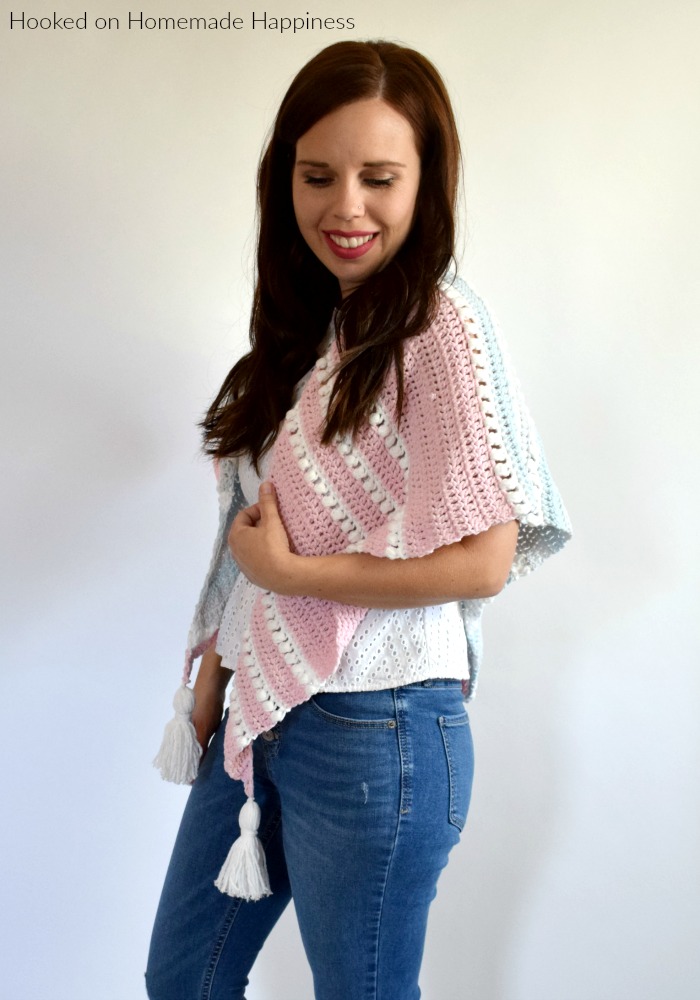 Daydreamer Wrap Crochet Pattern - The Daydreamer Crochet Wrap Pattern is make with some of the softest acrylic yarn ever and lemme tell you... this wrap really does feel like a dream!