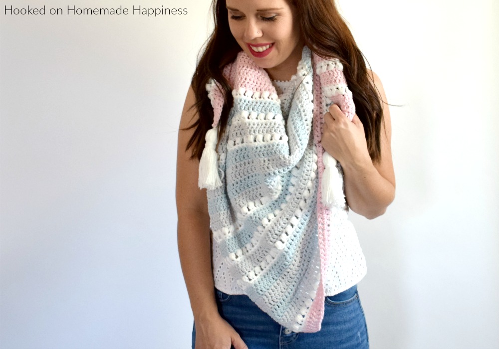 Daydreamer Wrap Crochet Pattern - The Daydreamer Crochet Wrap Pattern is make with some of the softest acrylic yarn ever and lemme tell you... this wrap really does feel like a dream!