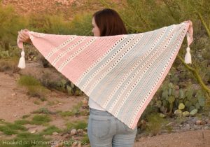 Daydreamer Crochet Wrap Pattern - The Daydreamer Crochet Wrap Pattern is make with some of the softest acrylic yarn ever and lemme tell you... this wrap really does feel like a dream!