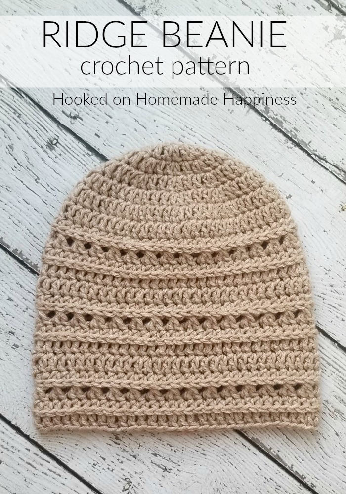 Ridge Beanie Crochet Pattern