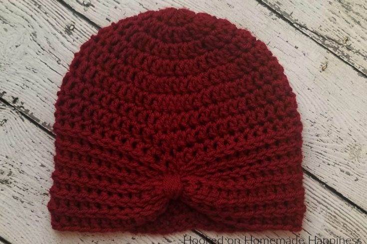 Turban Style Beanie Crochet Pattern - This Turban Style Beanie Crochet Pattern is an easy design to create! If you can double crochet, then you can make this cute and textured beanie.