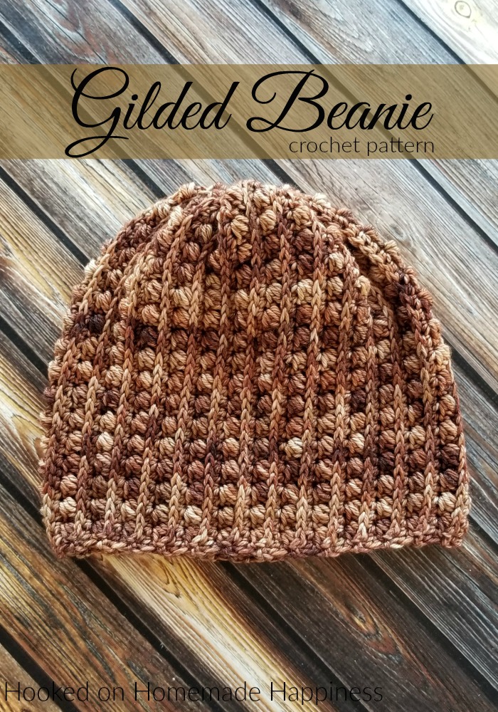 Gilded Beanie Crochet Pattern - The Gilded Beanie Crochet Pattern has a beautiful and textured design. 