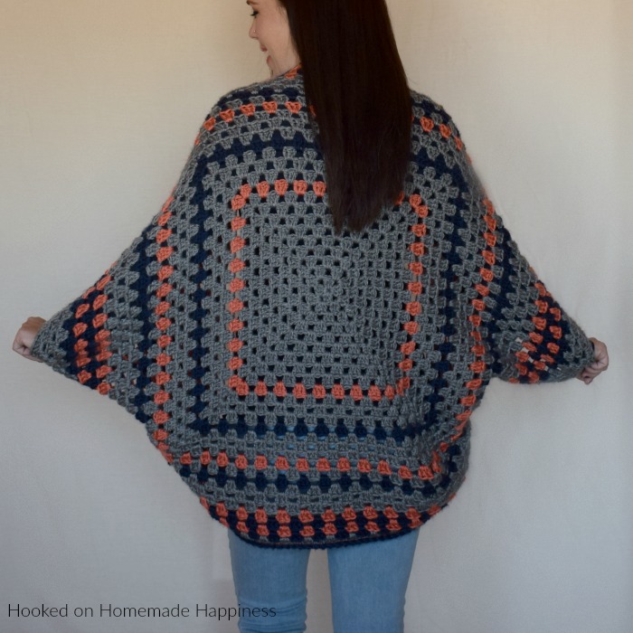 Granny Shrug Crochet Pattern - The Granny Shrug Crochet Pattern uses the classic granny square to make this cute and cozy sweater.