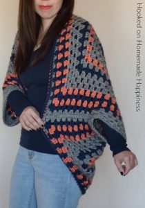 Granny Shrug Crochet Pattern - The Granny Shrug Crochet Pattern uses the classic granny square to make this cute and cozy sweater.