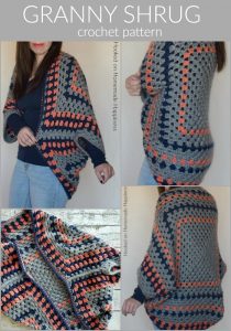 Granny Shrug Crochet Pattern - The Granny Shrug Crochet Pattern uses the classic granny square to make this cute and cozy sweater.