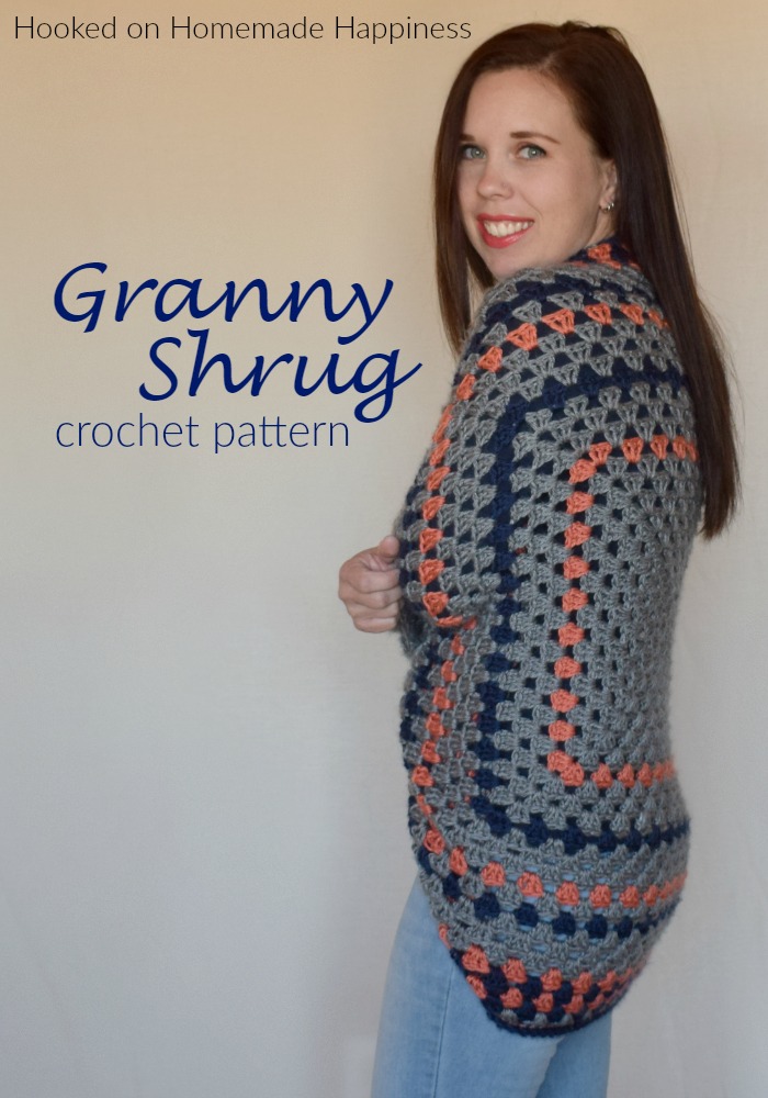 Granny Shrug Crochet Pattern - The Granny Shrug Crochet Pattern uses the classic granny square to make this cute and cozy sweater.