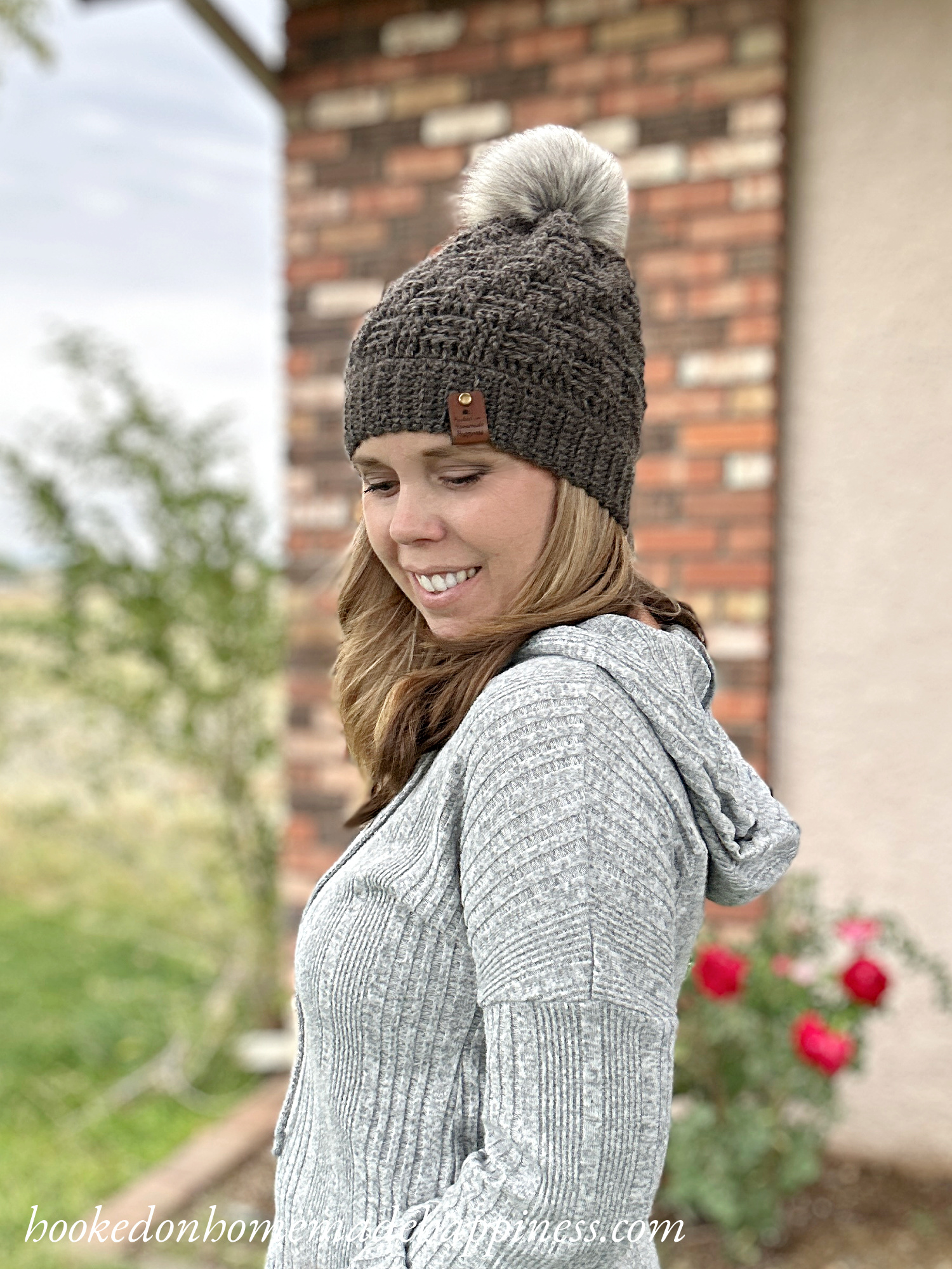 Woven Beanie Crochet Pattern - Hooked on Homemade Happiness