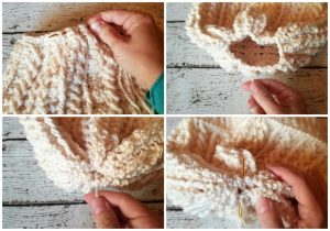 I love making beanies from the bottom up. I think they have a really flattering shape and just a bit of slouch. I created a photo tutorial for How to Finish a Beanie Made from the Bottom Up.