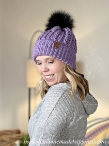 Double Brim Cable Beanie Crochet Pattern