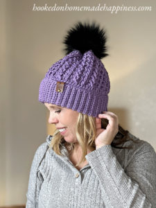 Double Brim Cable Beanie Crochet Pattern