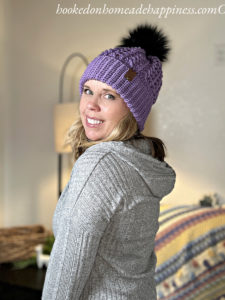 Double Brim Cable Beanie Crochet Pattern