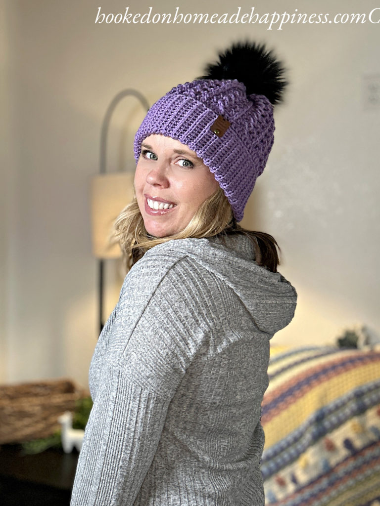 Double Brim Cable Beanie Crochet Pattern