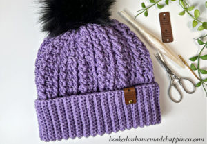 Double Brim Cable Beanie Crochet Pattern