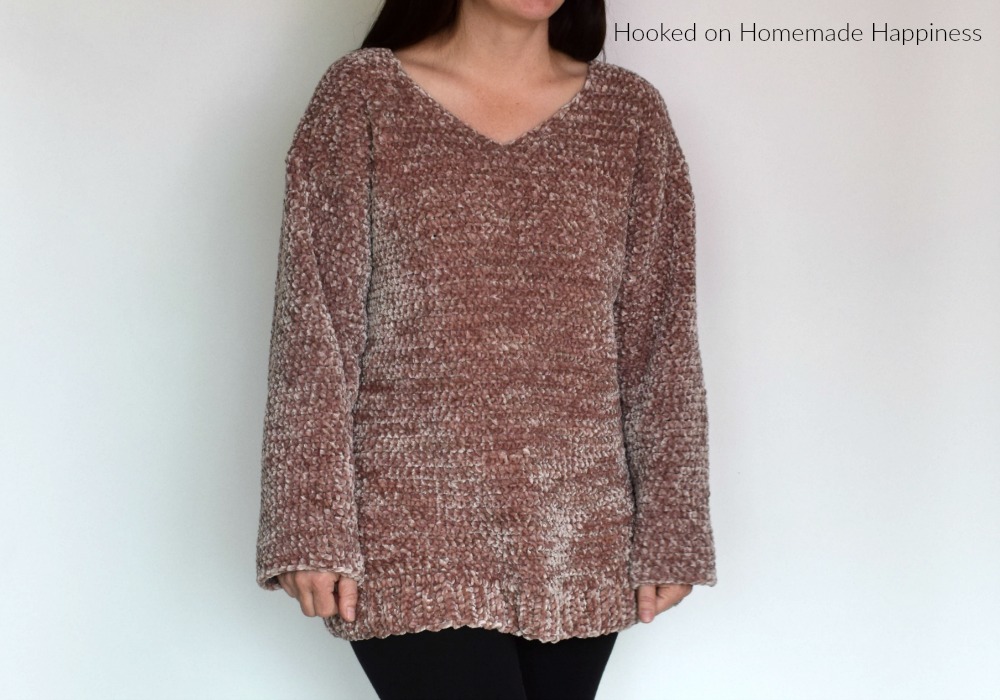 Velvet Pullover Sweater Crochet Pattern Hooked On Homemade