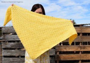 Lemon Peel Triangle Scarf Crochet Pattern - Lemon Peel Triangle Scarf Crochet Pattern