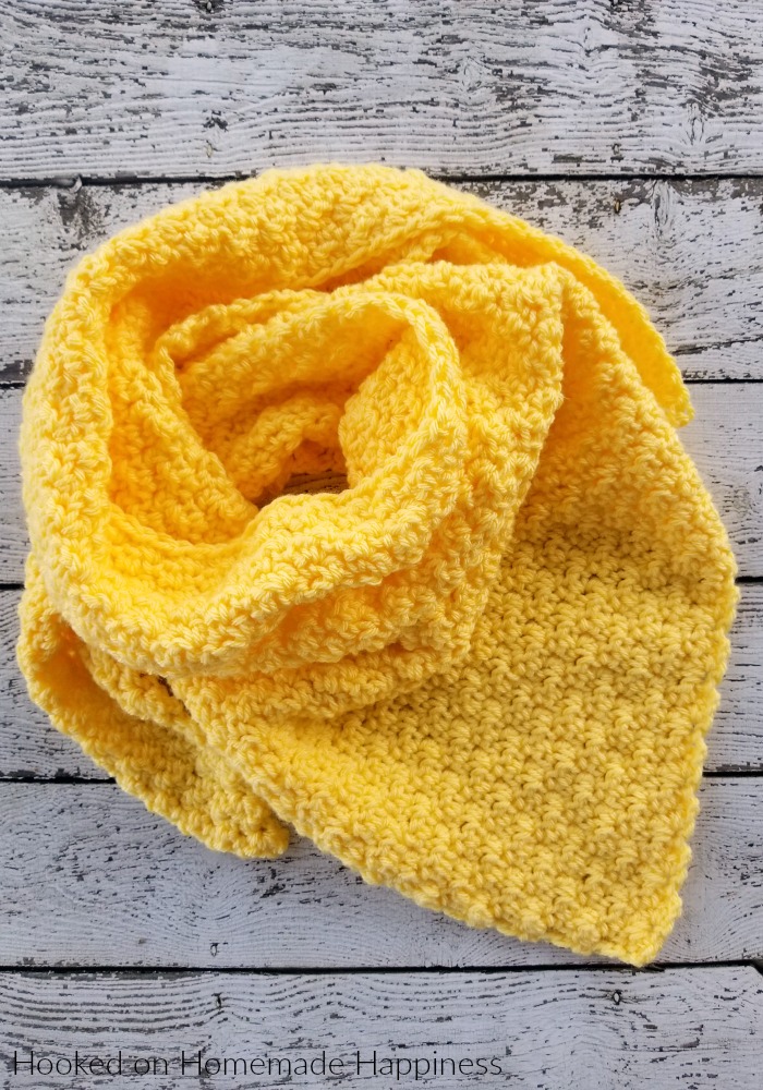 Lemon Peel Triangle Scarf Crochet Pattern - Lemon Peel Triangle Scarf Crochet Pattern