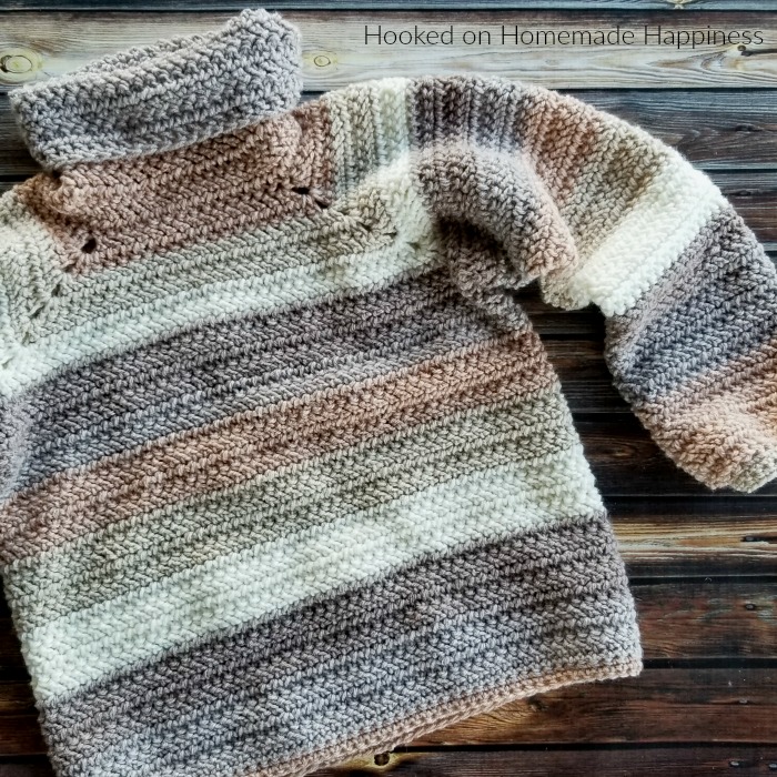 That 70s Sweater Crochet Pattern - That 70's Sweater Crochet Pattern is a cozy turtleneck sweater that requires no sewing! This sweater is a raglan style that starts with the turtleneck and works down.
